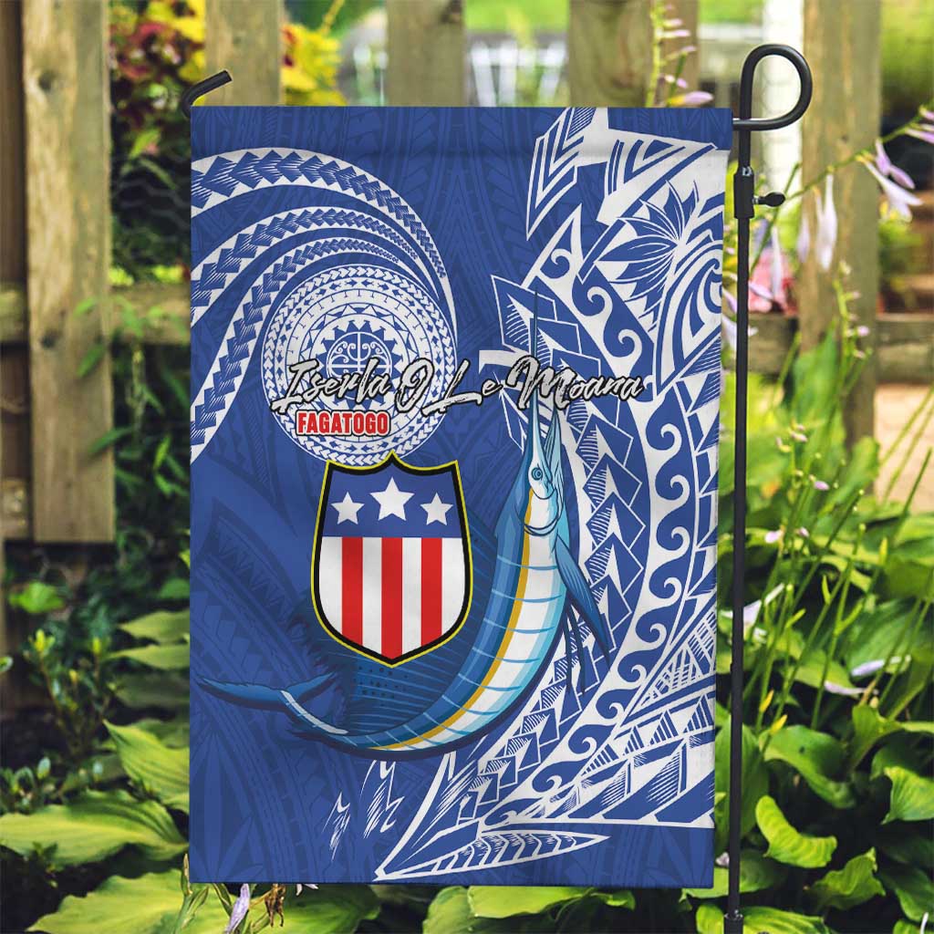 American Samoa Flag Day Garden Flag Fautasi Race Fagatogo-Iseula O Le Moana Sailfish Tribal Style LT03 Garden Flag Multicolor - Polynesian Pride