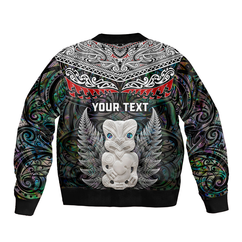 New Zealand Hei Tiki Bomber Jacket Maori Green Papua Shell Pattern LT03 - Polynesian Pride