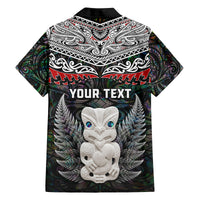New Zealand Hei Tiki Family Matching Off Shoulder Short Dress and Hawaiian Shirt Maori Green Papua Shell Pattern LT03 - Polynesian Pride