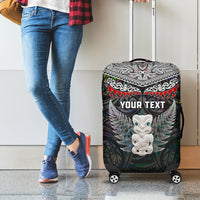 New Zealand Hei Tiki Luggage Cover Maori Green Papua Shell Pattern LT03 - Polynesian Pride