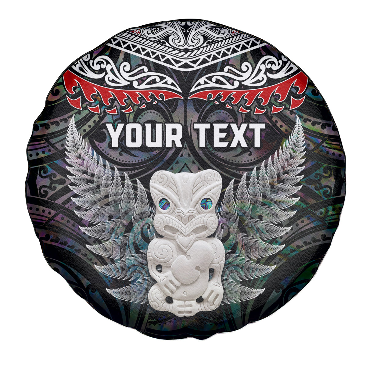 New Zealand Hei Tiki Spare Tire Cover Maori Green Papua Shell Pattern LT03 - Polynesian Pride