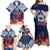 Samoa Indenpendence Day Family Matching Off Shoulder Maxi Dress and Hawaiian Shirt Sky Fireworks with Flag Style LT03 - Polynesian Pride