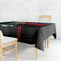 Personalised Samoa Indenpendence Day Tablecloth Tropical Samoan Coat of Arms With Siapo Pattern LT03 - Polynesian Pride