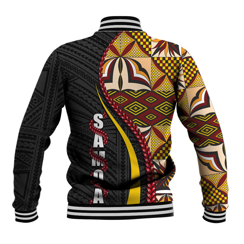 Samoa Siapo Ula Fala Baseball Jacket Polynesian Tribal Pattern LT03 - Polynesian Pride