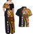 Samoa Siapo Ula Fala Couples Matching Off Shoulder Maxi Dress and Hawaiian Shirt Polynesian Tribal Pattern LT03 - Polynesian Pride