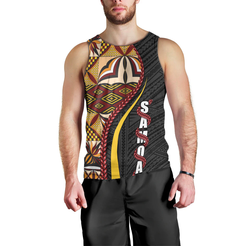 Samoa Siapo Ula Fala Men Tank Top Polynesian Tribal Pattern LT03 - Polynesian Pride