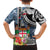 Fiji Day Family Matching Off The Shoulder Long Sleeve Dress and Hawaiian Shirt Traditional Tapa with Hibiscus and Emblems