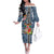 Fiji Day Family Matching Off The Shoulder Long Sleeve Dress and Hawaiian Shirt Traditional Tapa with Hibiscus and Emblems