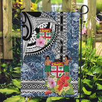 Fiji Day Garden Flag Traditional Tapa with Hibiscus and Emblems LT03 Garden Flag - Polynesian Pride