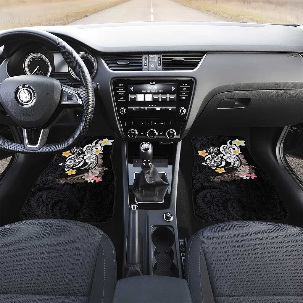 Hawaiian Tropical Plumeria Turtles Car Mats Polynesian Art Tattoo