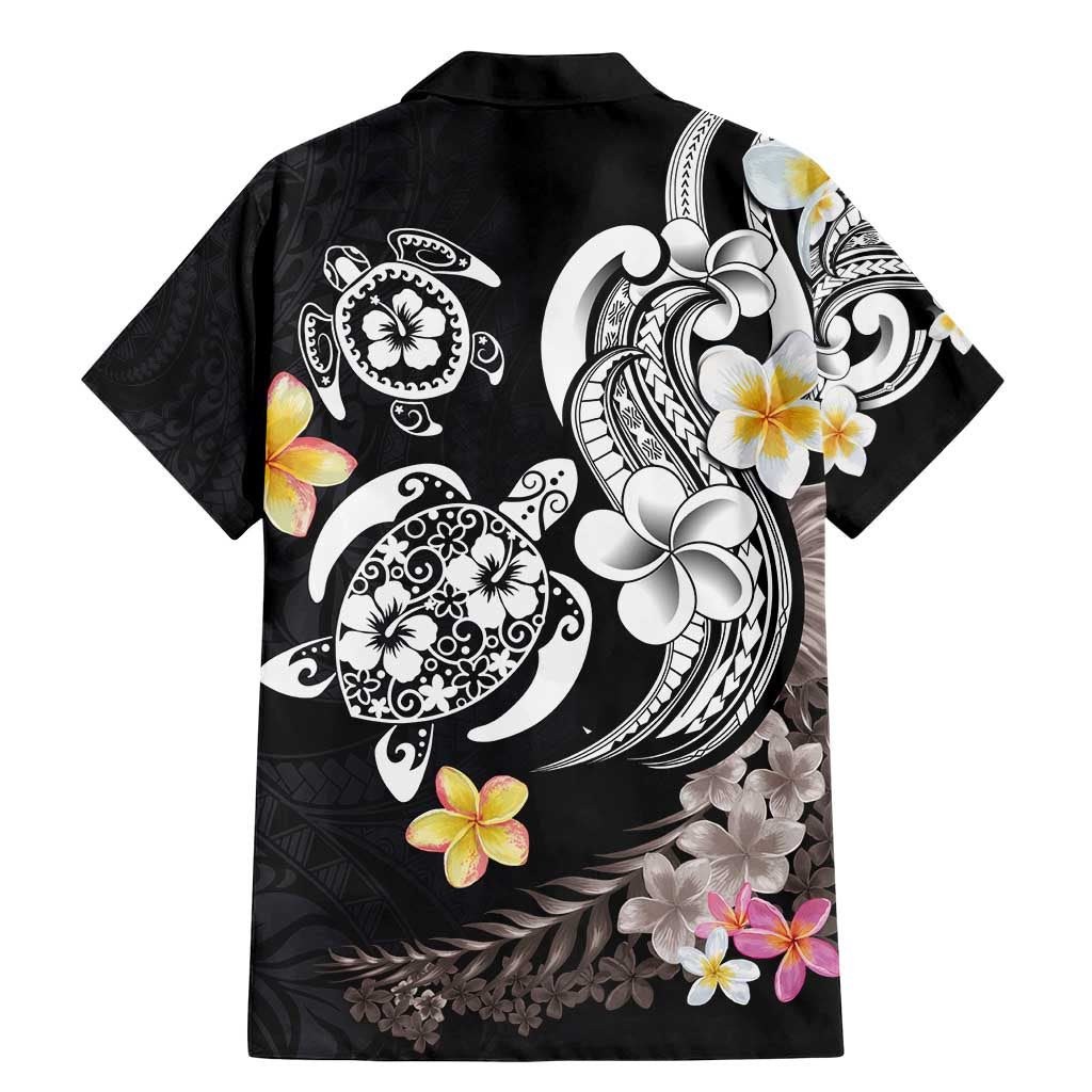 Hawaiian Tropical Plumeria Turtles Family Matching Mermaid Dress and Hawaiian Shirt Polynesian Art Tattoo