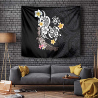 Hawaiian Tropical Plumeria Turtles Tapestry Polynesian Art Tattoo