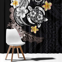 Hawaiian Tropical Plumeria Turtles Window Curtain Polynesian Art Tattoo LT03 - Polynesian Pride