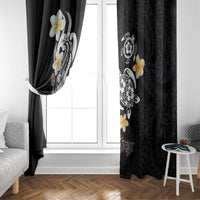 Hawaiian Tropical Plumeria Turtles Window Curtain Polynesian Art Tattoo LT03 - Polynesian Pride