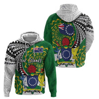 Cook Islands Independence Day Hoodie National Flag and Emblem with Tatau Tattoo LT03 - Polynesian Pride