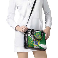 Cook Islands Independence Day Shoulder Handbag National Flag and Emblem with Tatau Tattoo