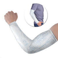 Hawaiian Turtles and Leis Arm Sleeves Tribal Kakau Pattern Airy White Blue Cloud Vibe