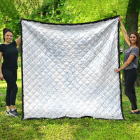 Hawaiian Turtles and Leis Quilt Tribal Kakau Pattern Airy White Blue Cloud Vibe