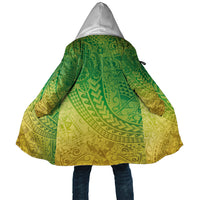 Hawaiian Turtles and Leis Cloak Tribal Kakau Pattern Fresh Summer Vibe