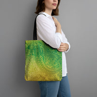 Hawaiian Turtles and Leis Tote Bag Tribal Kakau Pattern Fresh Summer Vibe