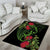 New Zealand Chameleon and Gecko Area Rug Maori Silver Fern and Pohutukawa Decoration