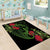 New Zealand Chameleon and Gecko Area Rug Maori Silver Fern and Pohutukawa Decoration