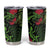 New Zealand Chameleon and Gecko Tumbler Cup Maori Silver Fern and Pohutukawa Decoration