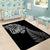 Personalised New Zealand Maori Art Tattoo and Silver Fern Area Rug