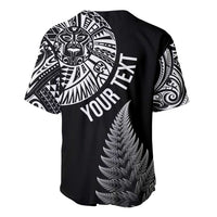 Personalised New Zealand Maori Art Tattoo and Silver Fern Baseball Jersey LT03 - Polynesian Pride
