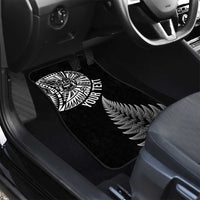 Personalised New Zealand Maori Art Tattoo and Silver Fern Car Mats