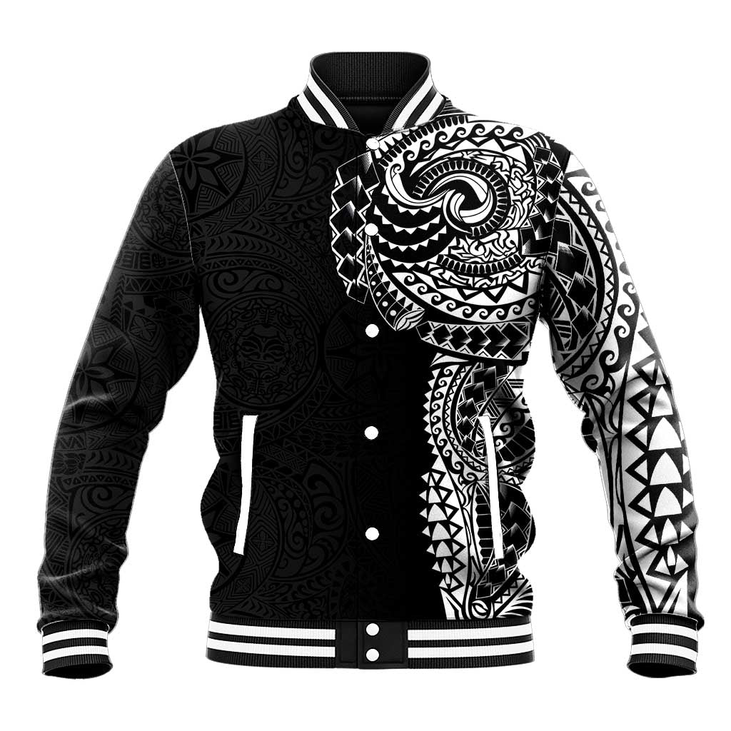 Polynesian Art Traditional Tattoo Pattern Baseball Jacket