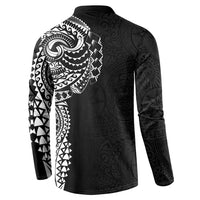 Polynesian Art Traditional Tattoo Pattern Button Sweatshirt LT03 - Polynesian Pride