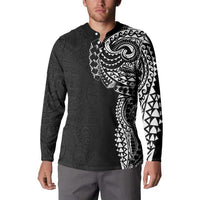 Polynesian Art Traditional Tattoo Pattern Button Sweatshirt LT03 - Polynesian Pride