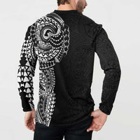Polynesian Art Traditional Tattoo Pattern Button Sweatshirt LT03 - Polynesian Pride