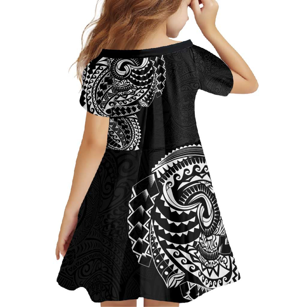 Polynesian Art Traditional Tattoo Pattern Family Matching Summer Maxi Dress and Hawaiian Shirt LT03 - Polynesian Pride