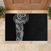 Polynesian Art Traditional Tattoo Pattern Rubber Doormat LT03 Black - Polynesian Pride