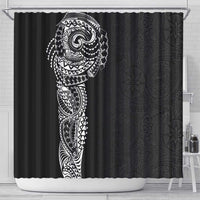Polynesian Art Traditional Tattoo Pattern Shower Curtain LT03 - Polynesian Pride