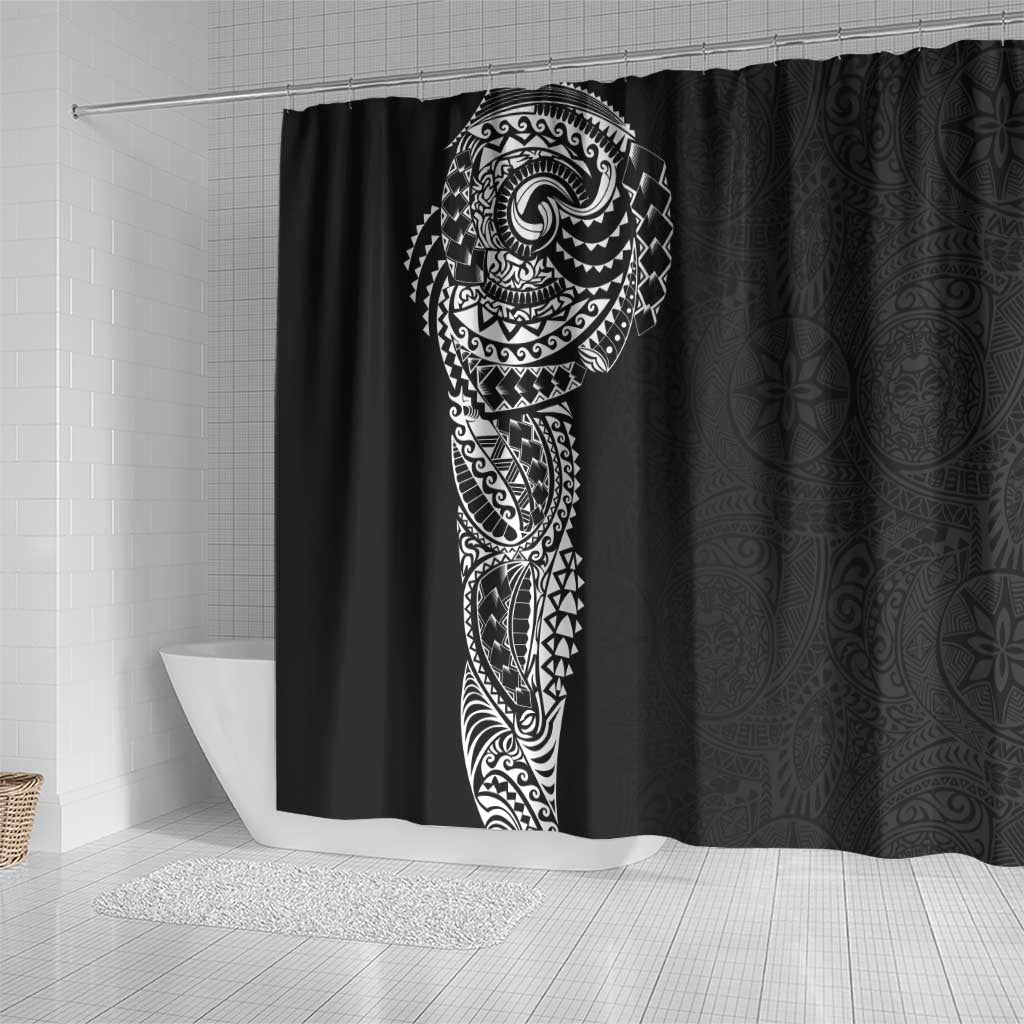 Polynesian Art Traditional Tattoo Pattern Shower Curtain LT03 - Polynesian Pride