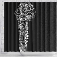 Polynesian Art Traditional Tattoo Pattern Shower Curtain LT03 - Polynesian Pride