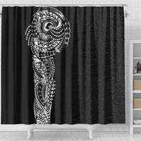 Polynesian Art Traditional Tattoo Pattern Shower Curtain LT03 - Polynesian Pride