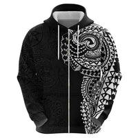Polynesian Art Traditional Tattoo Pattern Zip Hoodie