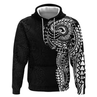 Polynesian Art Traditional Tattoo Pattern Zip Hoodie