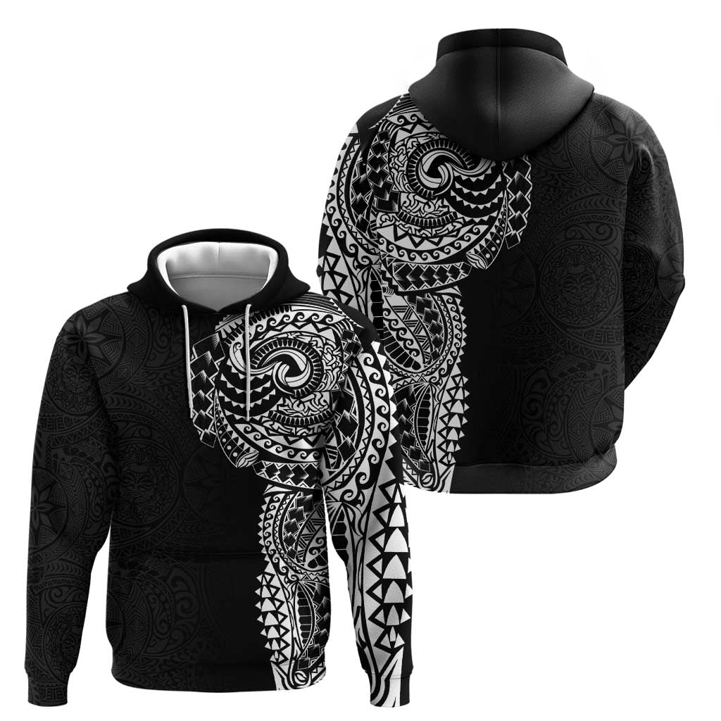 Polynesian Art Traditional Tattoo Pattern Zip Hoodie