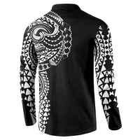 Polynesian Art Traditional Tattoo Button Sweatshirt Simple Style LT03 - Polynesian Pride