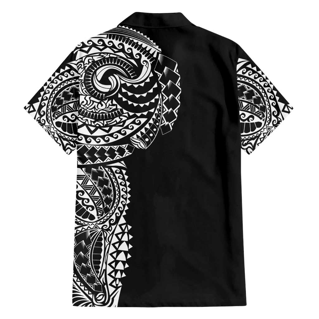 Polynesian Art Traditional Tattoo Family Matching Summer Maxi Dress and Hawaiian Shirt Simple Style LT03 - Polynesian Pride