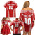 Custom Tonga Pacific Rugby 2024 Family Matching Off Shoulder Short Dress and Hawaiian Shirt Ngatu Tribal Pattern