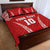 Custom Tonga Pacific Rugby 2024 Quilt Bed Set Ngatu Tribal Pattern