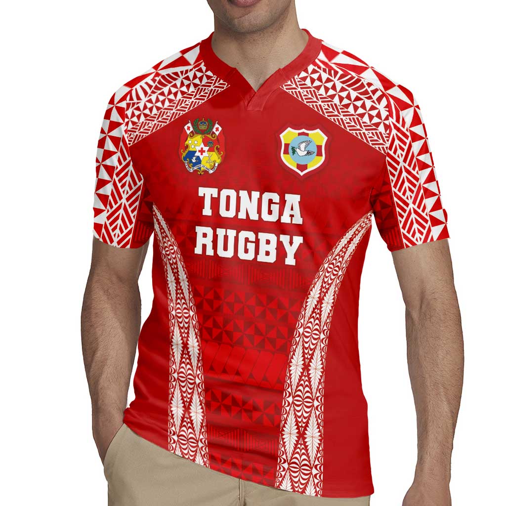 Custom Tonga Pacific Rugby 2024 Rugby Jersey Ngatu Tribal Pattern
