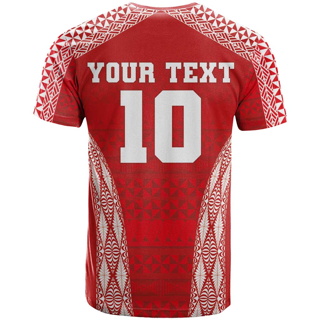 Custom Tonga Pacific Rugby 2024 T Shirt Ngatu Tribal Pattern LT03 - Polynesian Pride