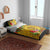 Melanesian Vanuatu Bedding Set With Tapa Tribal Pattern and Triangle Geometric Tricolor - Polynesian Pride